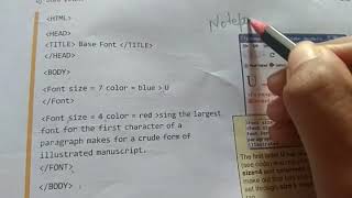 Chapter - 3 Basic HTML Elements part. 4