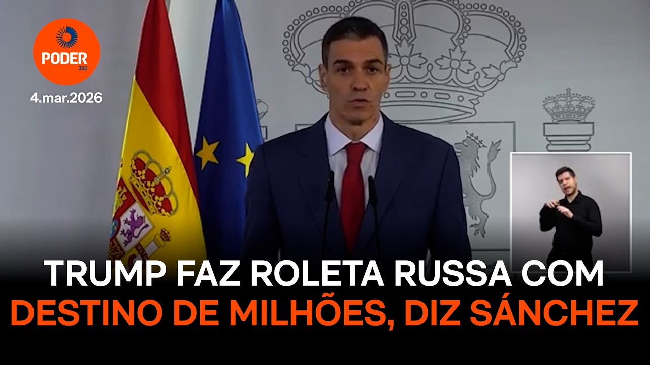 Trump faz roleta russa com destino de milhões, diz Pedro Sánchez