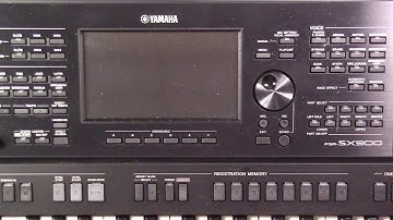 PSR-SX900 Tutorial: Using My Arrangements
