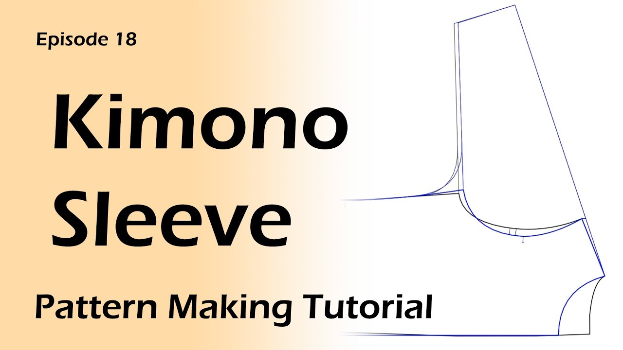 How to Draft Kimono sleeve patterns from Basic Bodice [Pattern