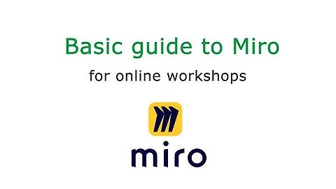 Basic guide to Miro for online workshops