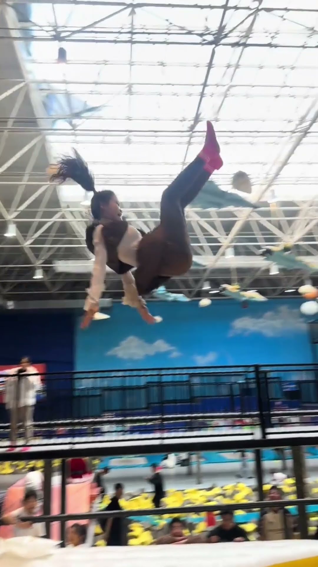 This Trampoline Is  ???so Fun Why Didn't We Just Start Jumping Around Like This When We Were Kids