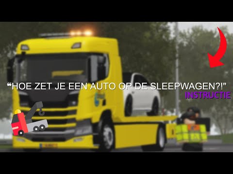 Hoe zet je een auto op de anwb sleepwagen? | FiveR - Hulpdiensten Nederland