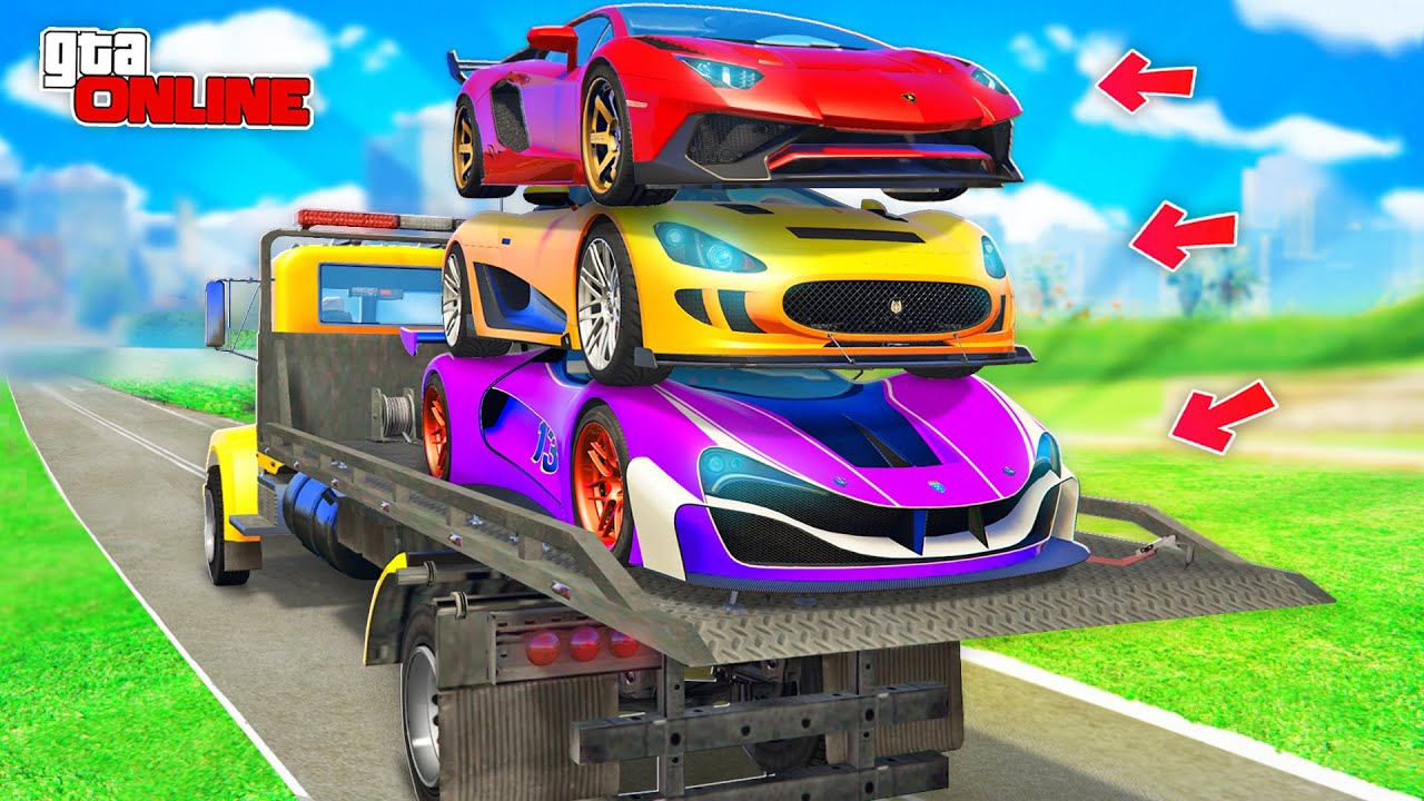 УГОНЯЕМ ТОЛЬКО СУПЕРКАРЫ НА ИСПЫТАНИЯ! БИТВА ЭВАКУАТОРОВ В ГТА 5 ОНЛАЙН ...