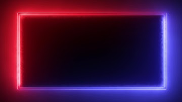 Neon Light Border | Frames Template Video | Glowing Frame Black Screen | Background Loop #90