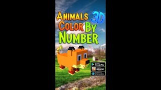 Animals 3D Color by Number: Voxel Coloring screenshot 2