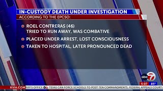 New details released on in-custody death involving the El Paso County Sheriff’s Office 2
