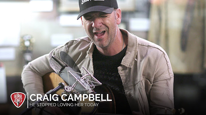 He Stopped Loving Her Today Cover version - Cover performance video thumbnail