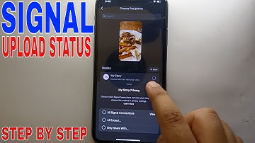 ✅ How To Upload Status On Signal 🔴