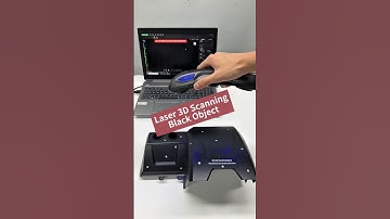 Xscanner 3D laser scanning black object demo! #3dscanner #3dmodelling