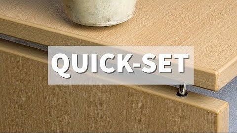 QUICK-SET 2-part Locking Dowel.