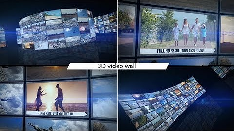 After Effects Template - 3D Video Wall