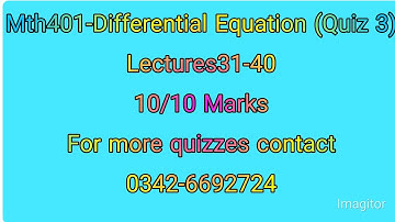 Mth401 Quiz 3 2023 100 💯 Percent Solution