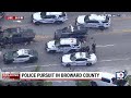Man surrenders after crashing car during police chase in Broward
