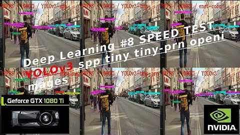 Speed test YOLOv3 all pre-trained models (spp tiny tiny-pnr enet openimages) 1080TI Deep Learning #8