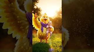 Brave Chick Destroys Spider Web to rescue Baby 🕷️🐥