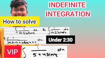 LAQ Video 1 Integral of 1/5+4sinx dx by sky dhoni