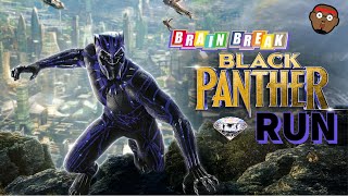 Black Panther Fun Run |  Wakanda Forever Brain Break | Kids Movement Activity | PhonicsMan Fitness