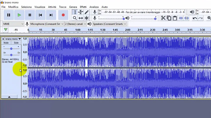Come convertire file audio stereo in mono e viceversa