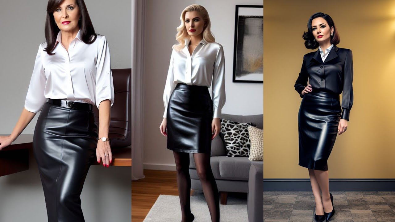 classical and unique ideas of office wear leather skirts for women's ...