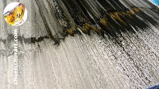 🧙Acrylic Pour Painting PART 1 of 2- Swipe Technique Demonstration - HUGE 24 x 48 Canvas (SOLD)🧙