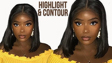 HIGHLIGHT AND CONTOUR ROUTINE UPDATED + TIPS - WOC Dark Skin Friendly