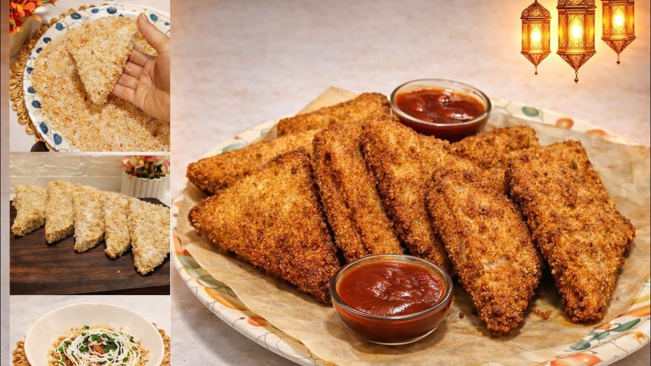 Ramzan special Chicken Velvet Pocket Recipe / Quick And Easy Evening Snack