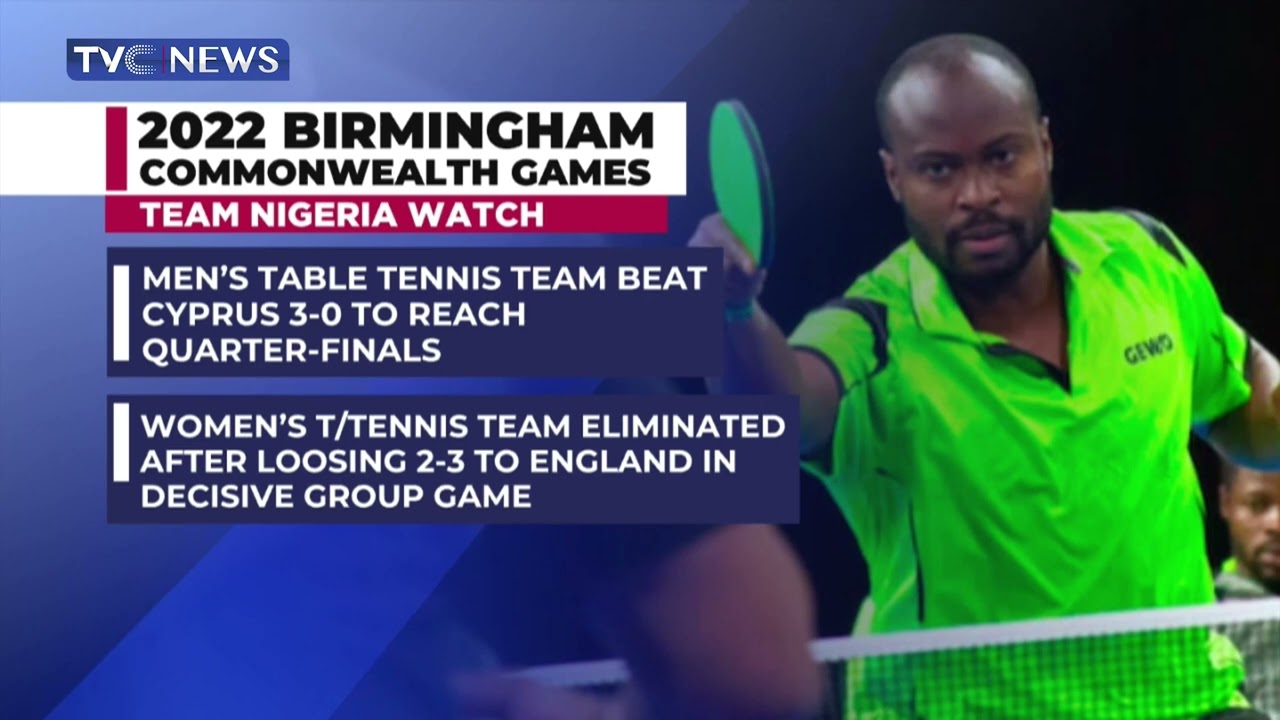 Nigeria Mens Table Tennis Team Qualify for Quarter Finals in Ongoing 2022 Commonwealth Games