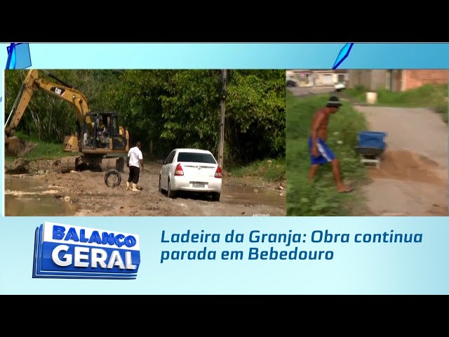 Ladeira da Granja: Obra continua parada em Bebedouro