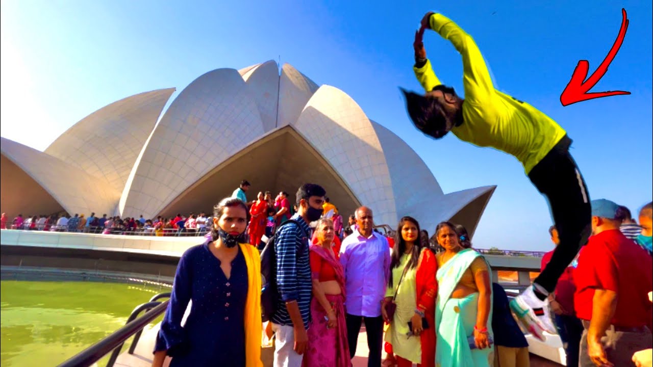 Amazing Flips Reactions In Delhi Lotus Temple