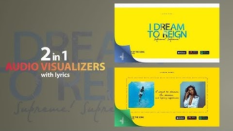 Modern Audio Visualizers With Lyrics After Effects Templates