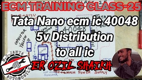 Ecm Training Class-25| 5v Distribution From low voltage Regulator (Mosfet) | 40048 ic pinout| Ozil.