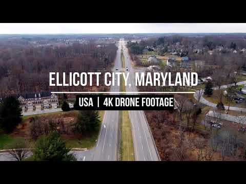 Ellicott City, Maryland, USA | 4K Drone Footage