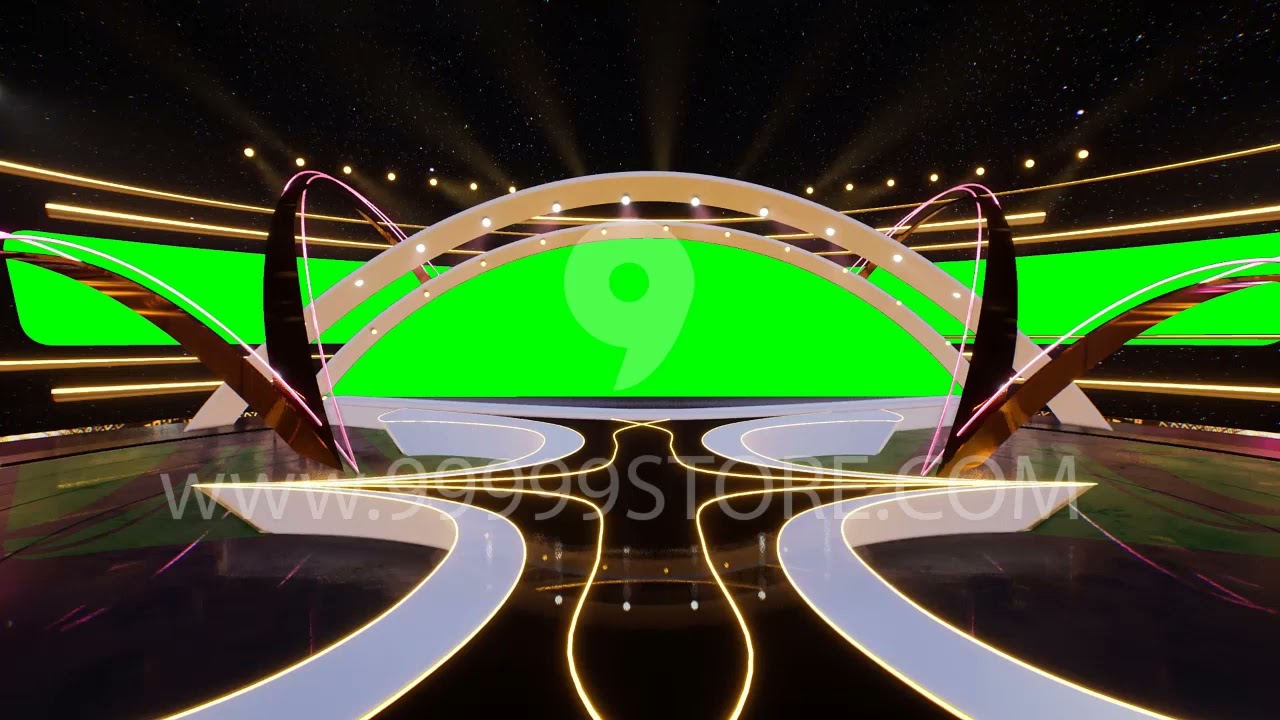 Virtual Set Green Screen 4K - Stage 113
