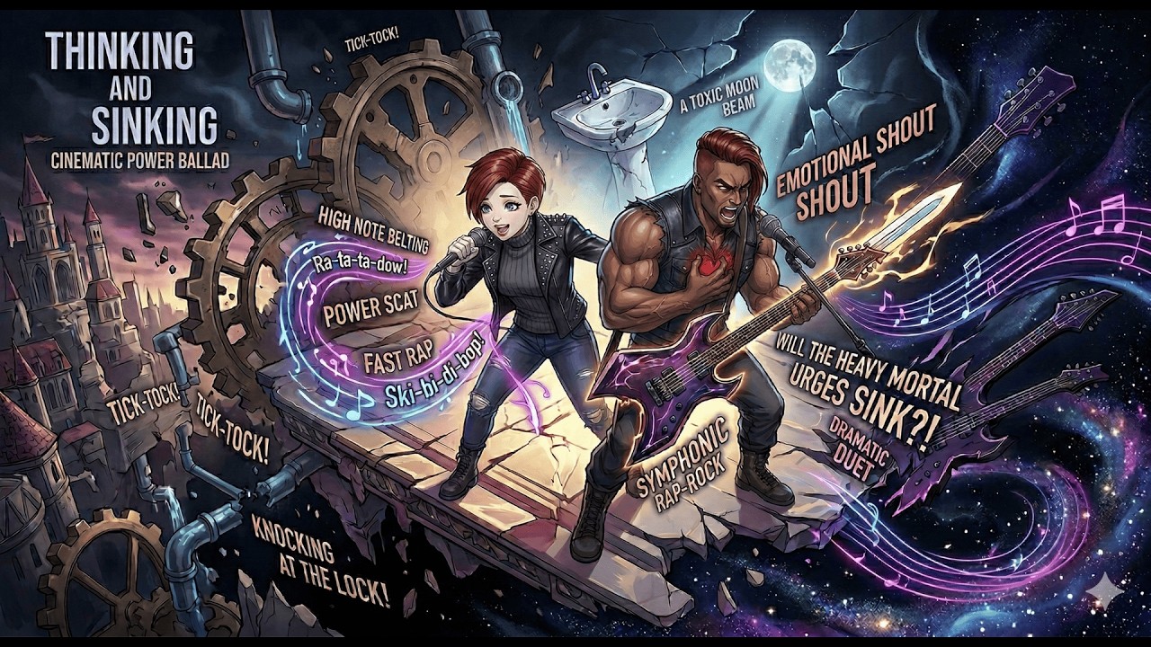 Thinking and Sinking / 2DimeSmileS [Suno AI Original] Epic Symphonic Rap-Rock