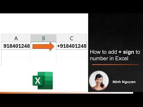 How to add + before a phone number in Excel | How to add plus sign to phone number #msexcel
