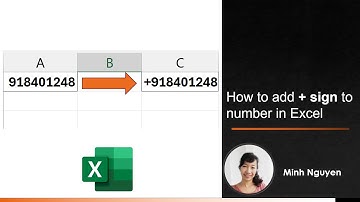 How to add  + before a phone number in Excel | How to add plus sign to phone number #msexcel