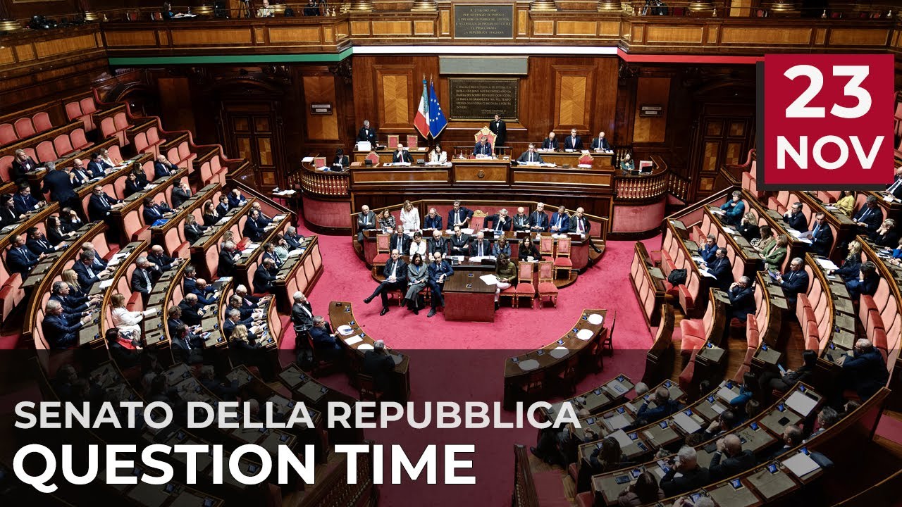 Question Time, il Presidente Meloni al Senato