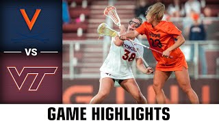 Virginia vs. Virginia Tech Game Highlights | 2024 ACC Women's Lacrosse