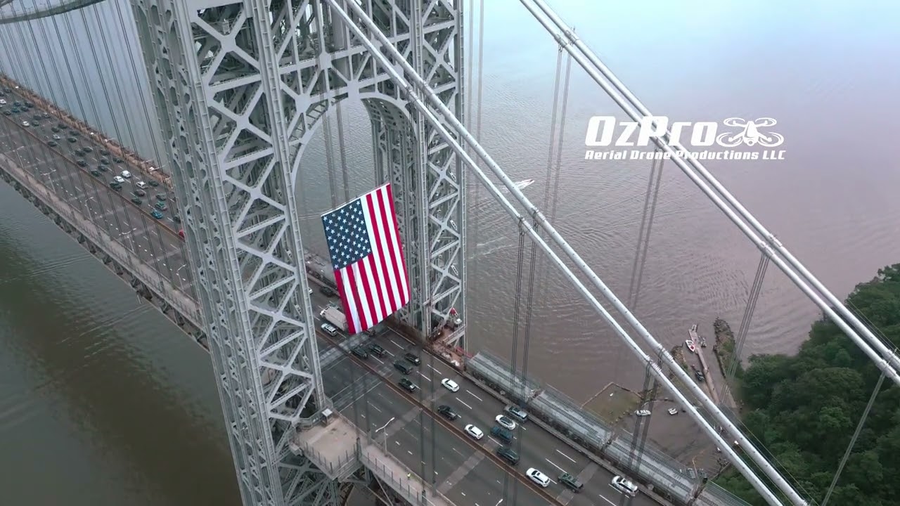 DJI Mini 3 Pro - Largest Free Flying American Flag in the World