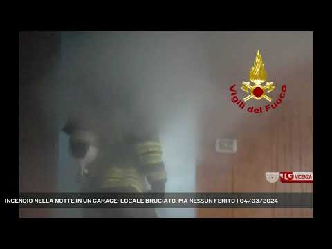 INCENDIO NELLA NOTTE IN UN GARAGE: LOCALE BRUCIATO, MA NESSUN FERITO | 04/03/2024