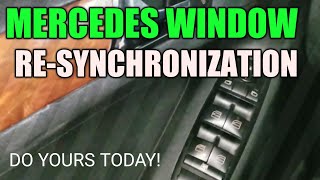 Mercedes Re-Synchronizing Windows