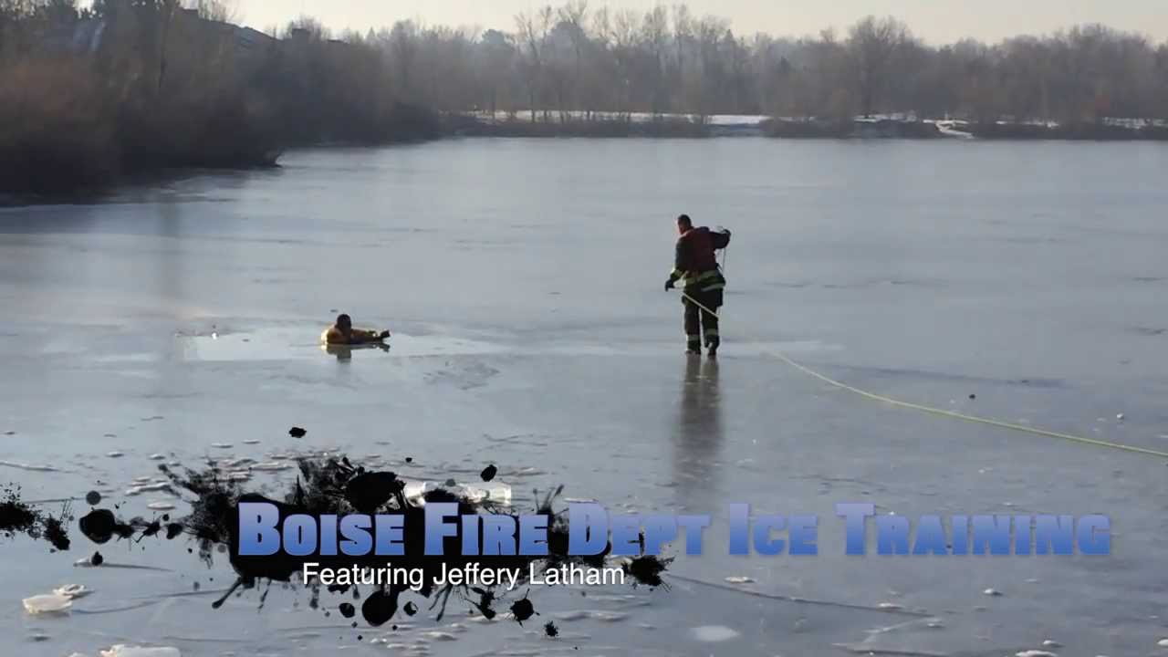 Boise Fire Department Surface Ice Rescue Training - YouTube