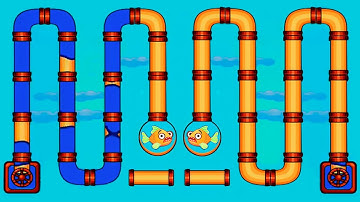 Save the Fish Android Mobile Game - Pull the Pin Gameplay Level 48-58