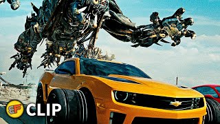 Autobots vs Decepticons - Highway Battle Scene | Transformers Dark of the Moon 2011 Movie Clip HD 4K
