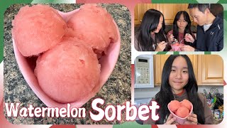 Delicious Watermelon Sorbet Janet And Kate Cook
