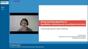 String matching algorithms in OpenRefine clustering and reconciliation functions