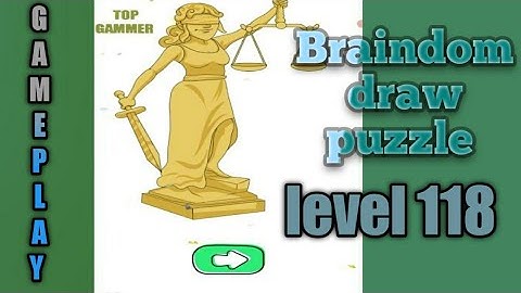 braindom draw puzzle level 118 gameplay walkthrough Solution