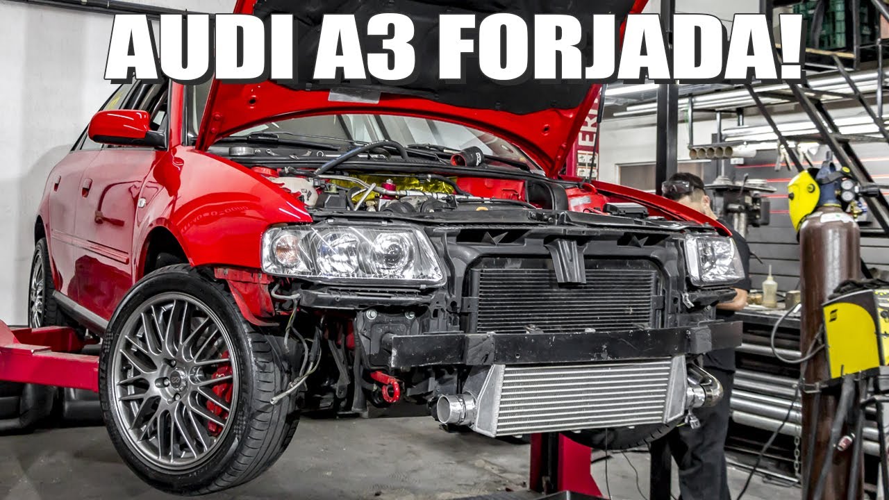 AUDI A3 FORJADA RECEBENDO PRESSURIZAÇÃO EM INOX!