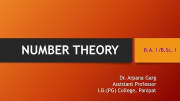 (Lecture 9)Congruences : Number Theory